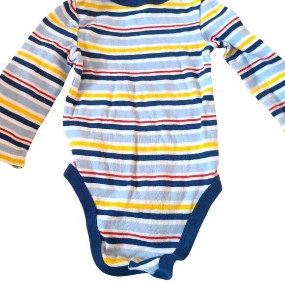 Multi-Brand Onesies Set Of Three Multi-Colored Stripes Sz 3 - 6 Mos - Picture 6 of 14